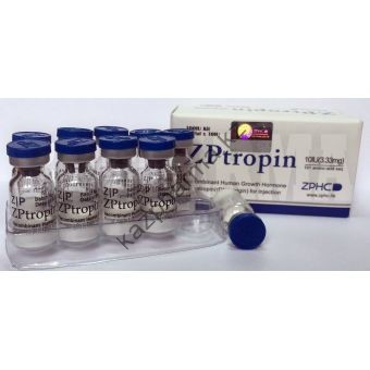Гормон роста ZPtropin Соматропин 10 флаконов 100IU (333 мкг/IU) - Есик