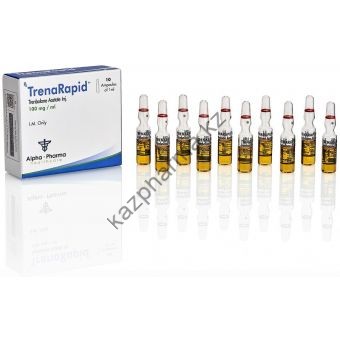 Тренболон ацетат Alpha Pharma (TrenaRapid) 10 ампул по 1мл (1амп 100 мг) - Есик