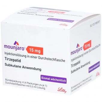 Mounjaro (Tirzepatide) раствор для п/к введ. 4 флакона 0,5 мл по 15 мг Есик