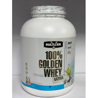 Протеин Maxler 100% Golden Whey Natural 5 lbs 2270 грамм (64 порц) Есик