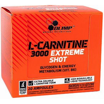 L- Карнитин Olimp L-Carnitine 3000 Extreme Shot (20 ампул по 25мл) - Есик
